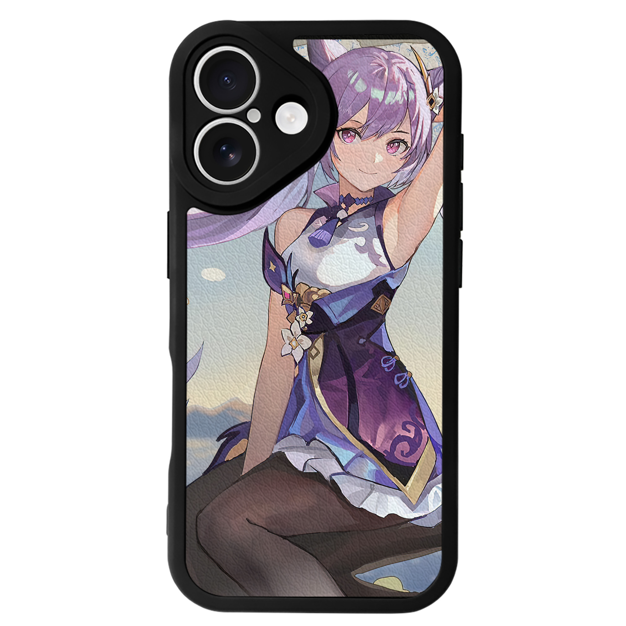 げんし神 genshin 【iPhone 16シリーズ対応】シリコンスマホケース（レザー調） 材質：シリコン